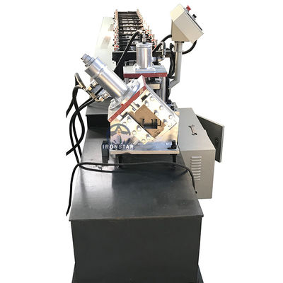 Customized 0.3mm-0.8mm Metal C Channel Roll Forming Machine 12 rows