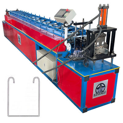 Customized 1.3-2mm Metal Channel Door U Guide Rail Roll Forming Machine For Colombia Garage Store and Factory