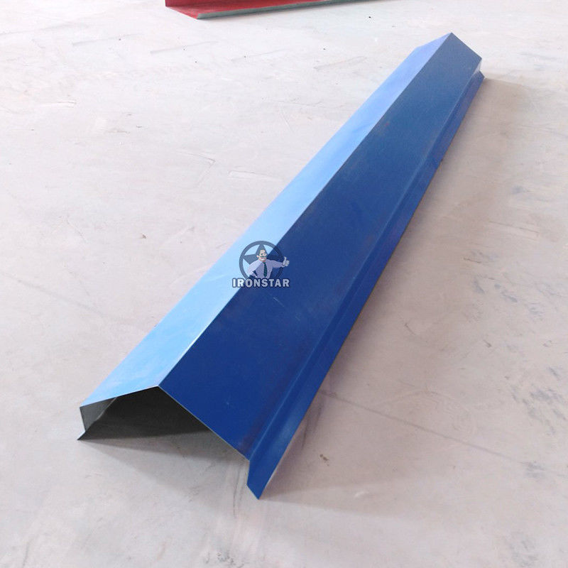 OEM PPGI Metal Roof Tile Angle Steel Roll Forming Machine For Angle Ridge Cap