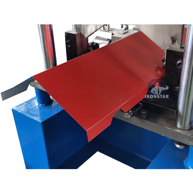 Metal Roof Ridge Cap Roll Forming Machine Manufacturer With Punching Holes