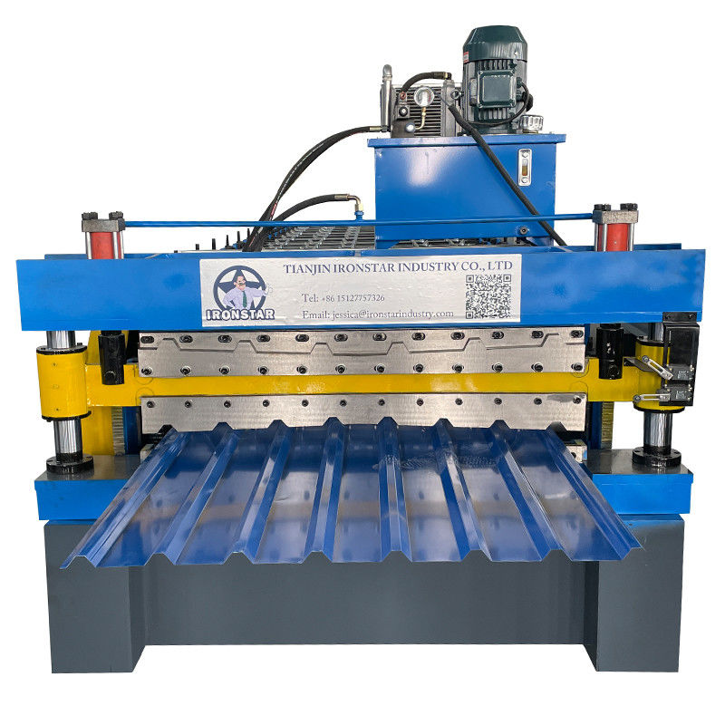 Customized PPGI Roof Tile Roll Former Tile Profile Roll Forming Machine