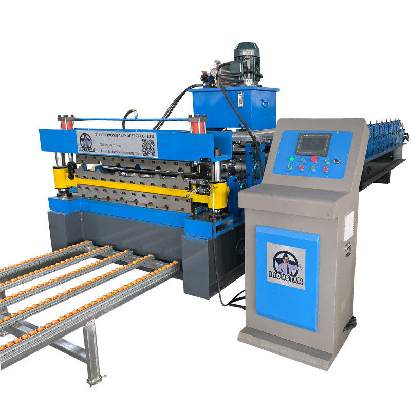 OEM PPGI Double Layer Roll Forming Machine With Hydraulic Cutting