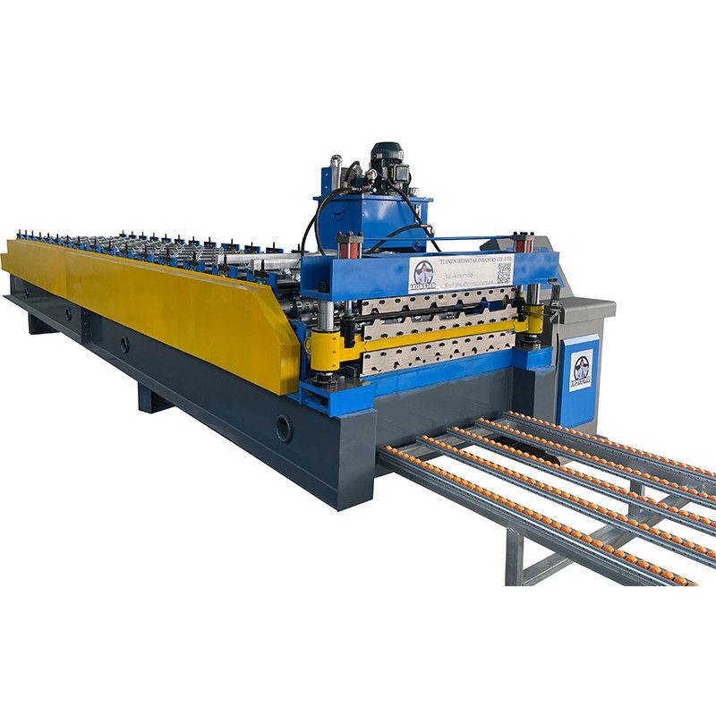 OEM PPGI Double Layer Roll Forming Machine With Hydraulic Cutting