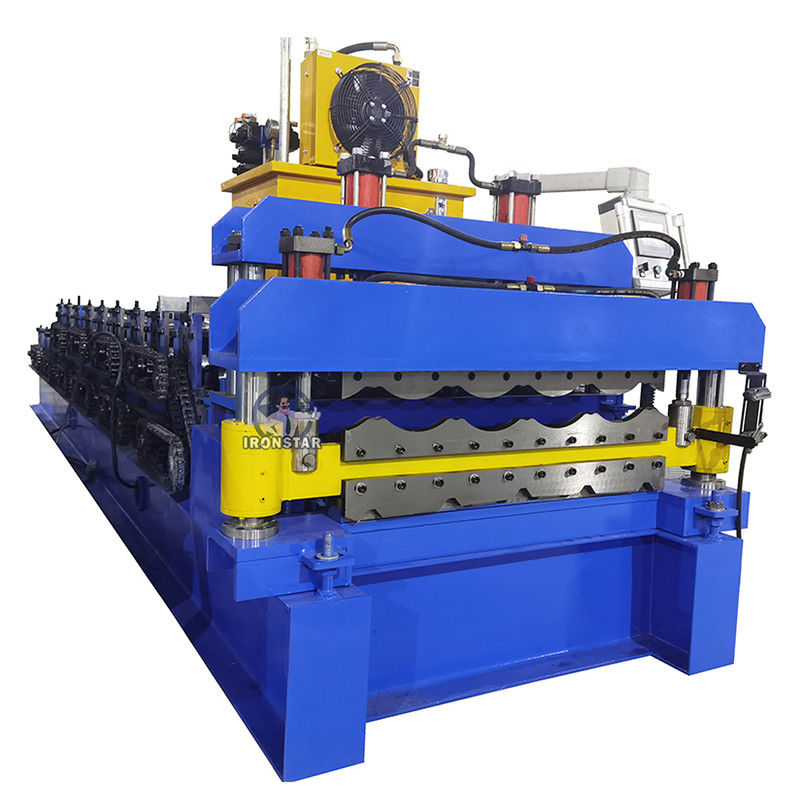 840mm Trapezoidal 828mm Glazed Tile Double Layer Roll Forming Machine 380V/50HZ