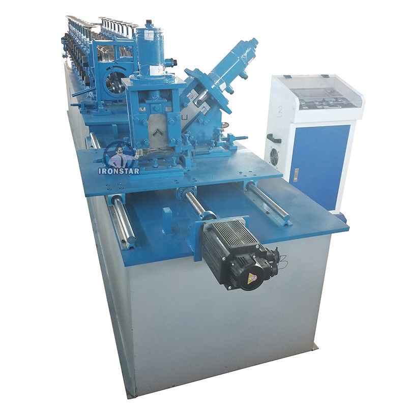Steel Angle And U Stud Double Rows Stud Roll Forming Machine 9-12 rows 4KW