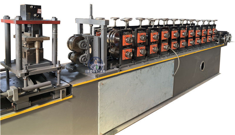 Punching H Holes Automatic C Purlin Roll Forming Machine 12 rows 4KW