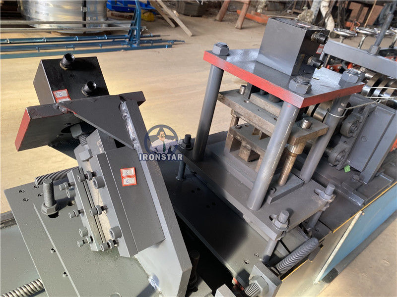 Punching H Holes Automatic C Purlin Roll Forming Machine 12 rows 4KW