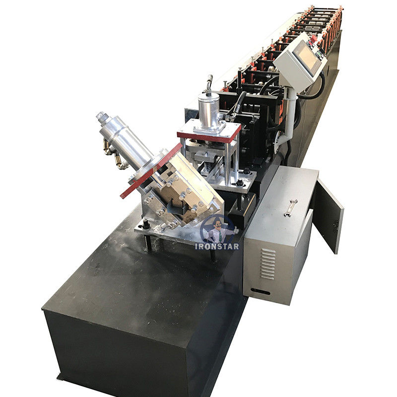 Customized 0.3mm-0.8mm Metal C Channel Roll Forming Machine 12 rows