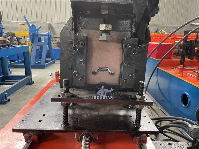 High Speed  0.3mm-1mm Hat Channel Roll Forming Machine 4KW Main Motor