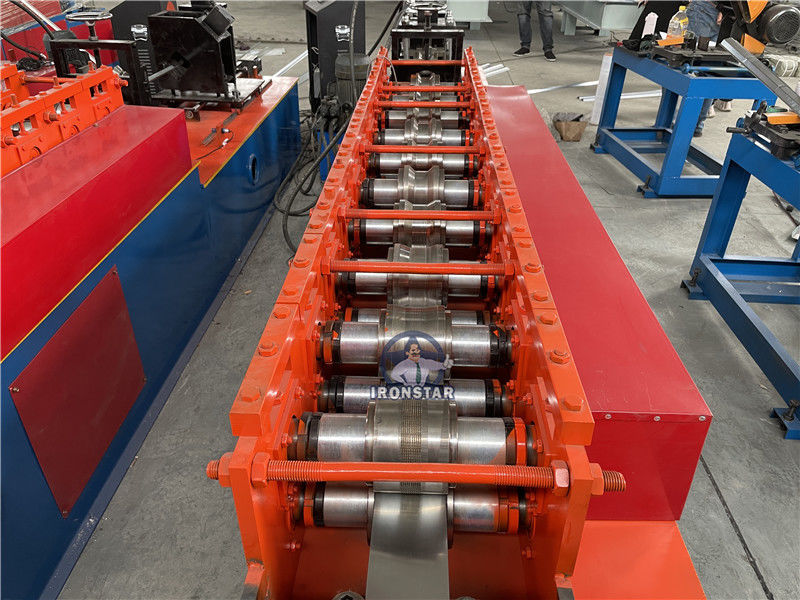High Speed  0.3mm-1mm Hat Channel Roll Forming Machine 4KW Main Motor