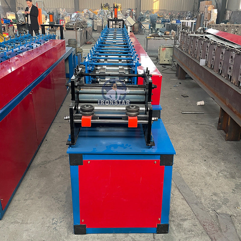 Customized 1.3-2mm Metal Channel Door U Guide Rail Roll Forming Machine For Colombia Garage Store and Factory