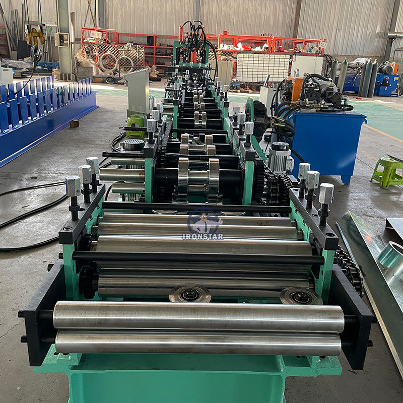 OEM 1-3mm Interchange Automatic C Purlin Roll Forming Machine Long Lifespan