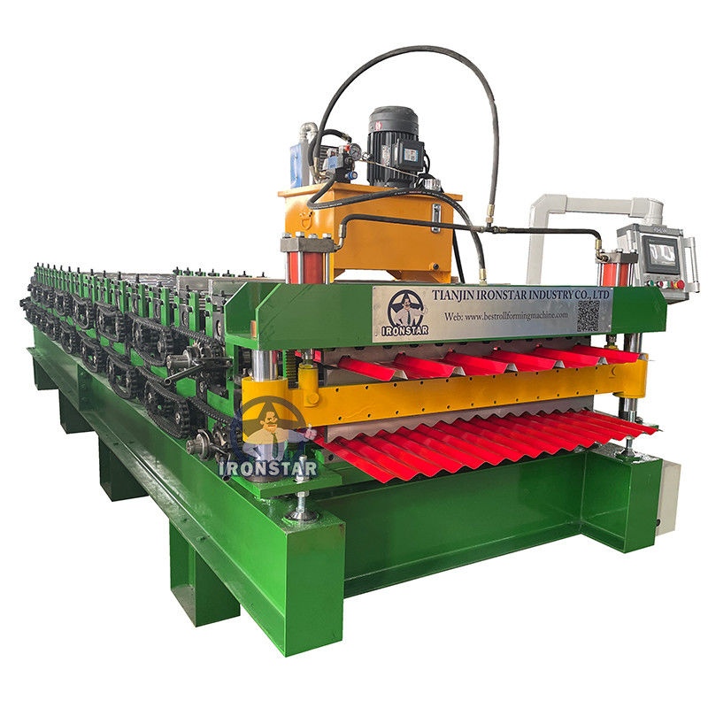 6 Rib 840mm Trapezoidal 1064mm Corrugated Double Layer Roll Forming Machine
