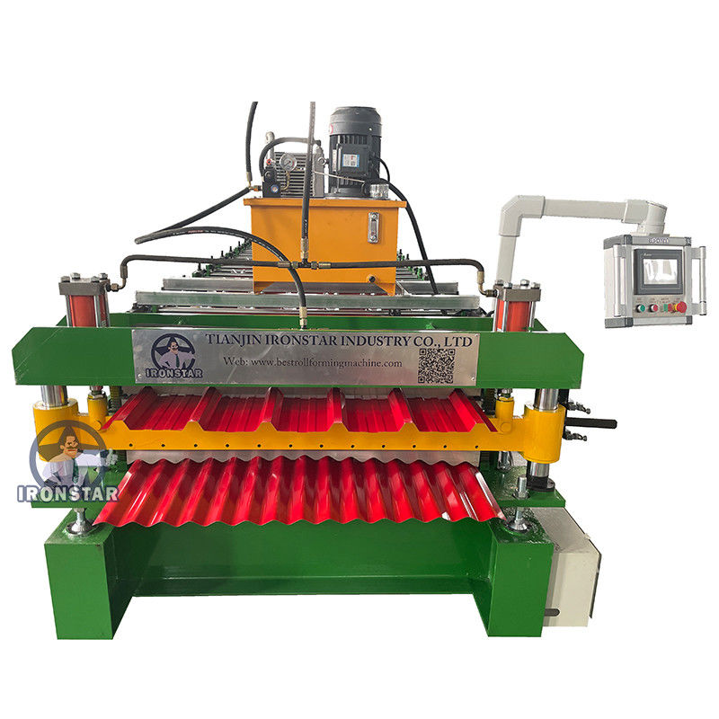 6 Rib 840mm Trapezoidal 1064mm Corrugated Double Layer Roll Forming Machine