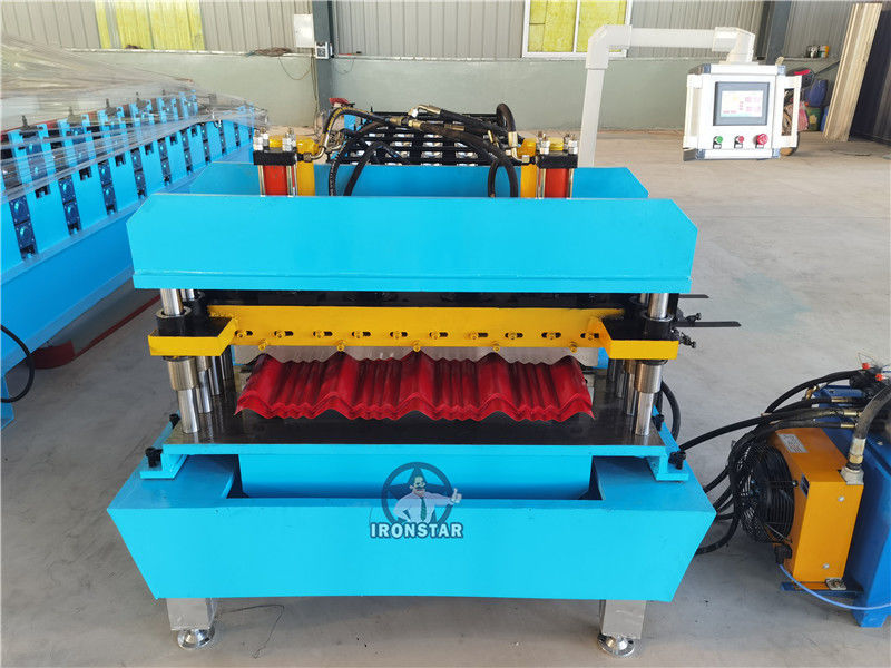 Customized PPGI Roof Tile Roll Former Tile Profile Roll Forming Machine