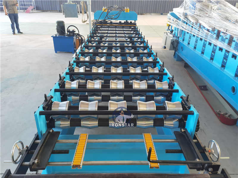 Customized PPGI Roof Tile Roll Former Tile Profile Roll Forming Machine