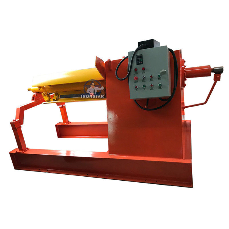 Feeding Width 1250mm Heavy Duty Decoiler 5 Ton Steel Coil Decoiler