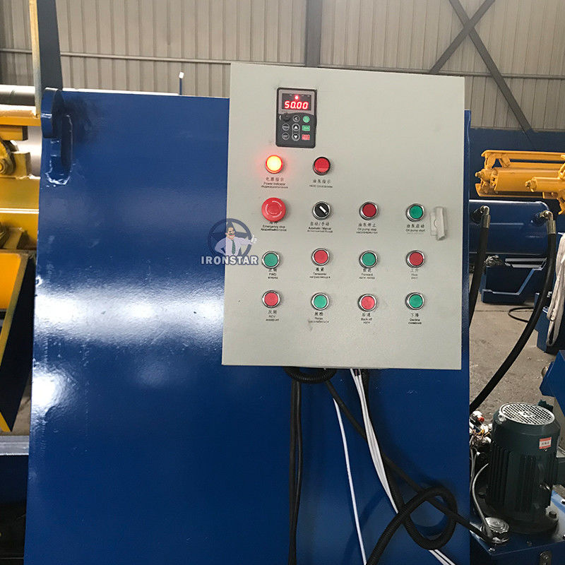 Customized Size 10 Ton  Auto Hydraulic Decoiler Machine With Car