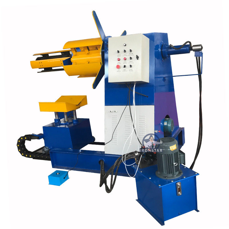 Metal Roll Forming Machine Parts 3 Ton Hydraulic Decoiler Steel Coil Uncoiler