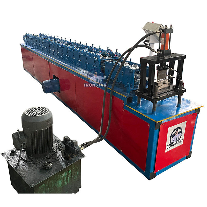 Customized Use In Garage Store And Factory 0.8-1.2mm Metal Sheet 70mm Rolling Shutter Roll Forming Machine For Qatar