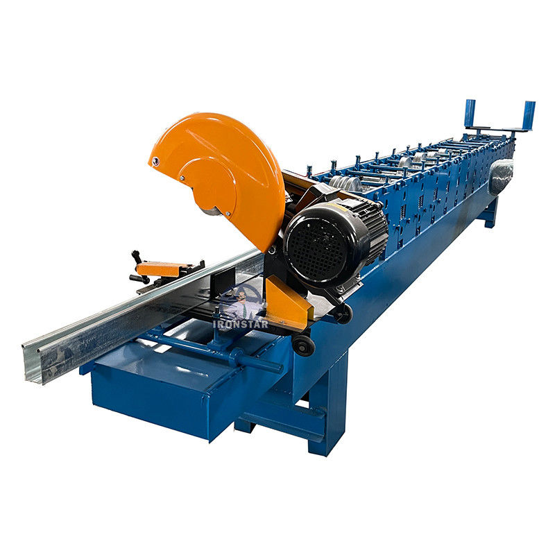 Garage Store 0.8mm-1.2mm Automatic Rolling Shutter Machine With Manual Decoiler
