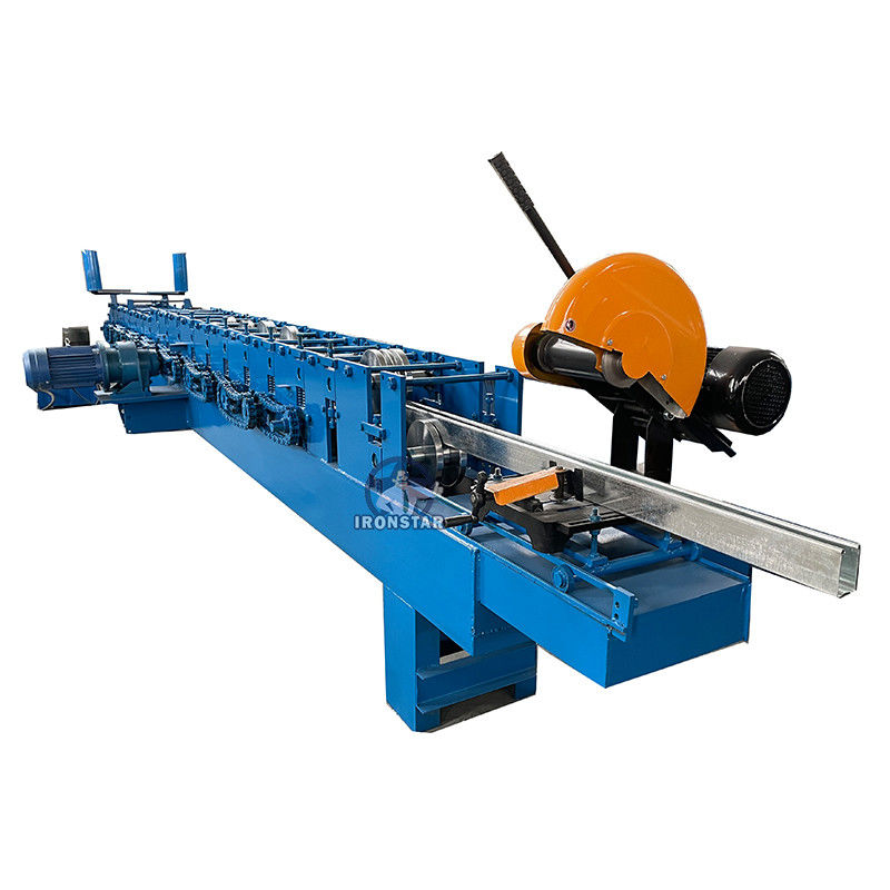 Garage Store 0.8mm-1.2mm Automatic Rolling Shutter Machine With Manual Decoiler