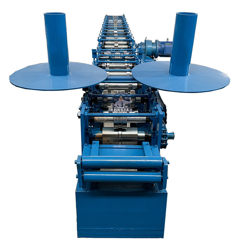 Garage Store 0.8mm-1.2mm Automatic Rolling Shutter Machine With Manual Decoiler