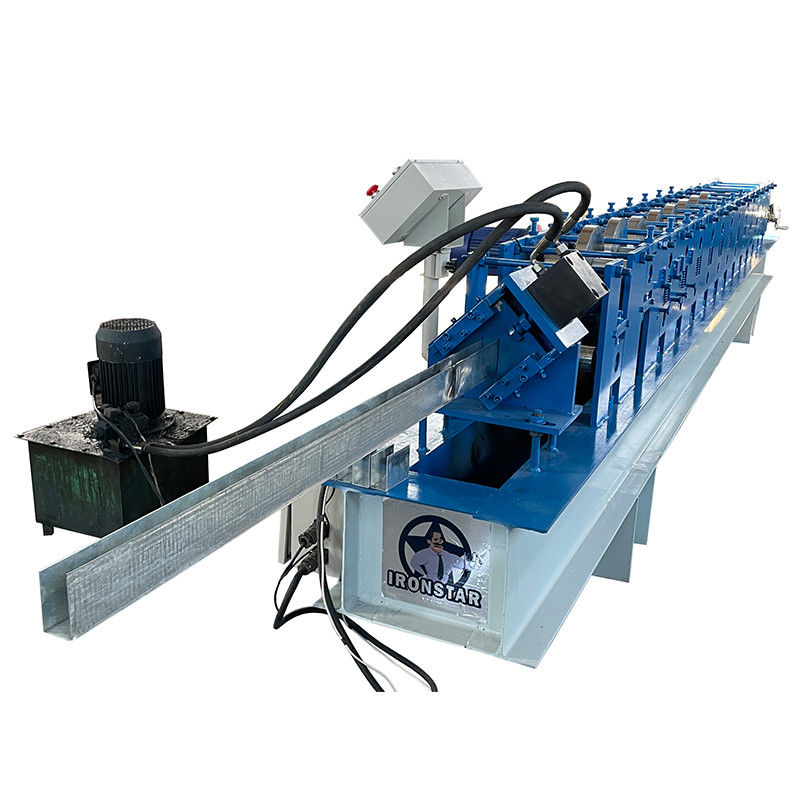 41*75mm U Guide Rail Rolling Shutter Making Machine Customized Feeding Width
