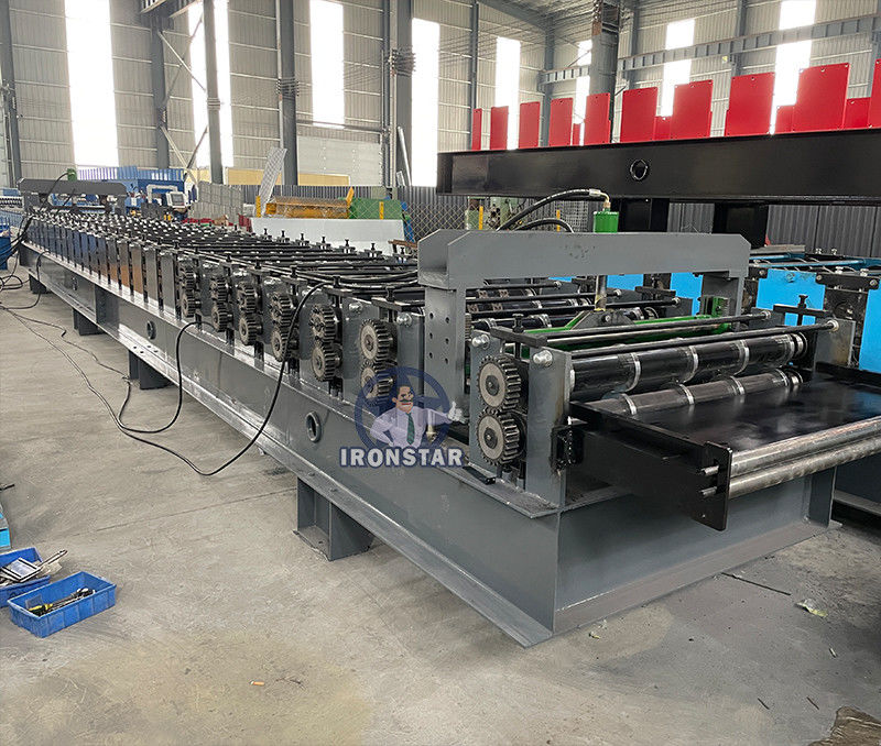 0.7-1.2mm Thickness Deck Sheet Roll Forming Machine with 1.5" B Deck Floor Product Drawing for USA