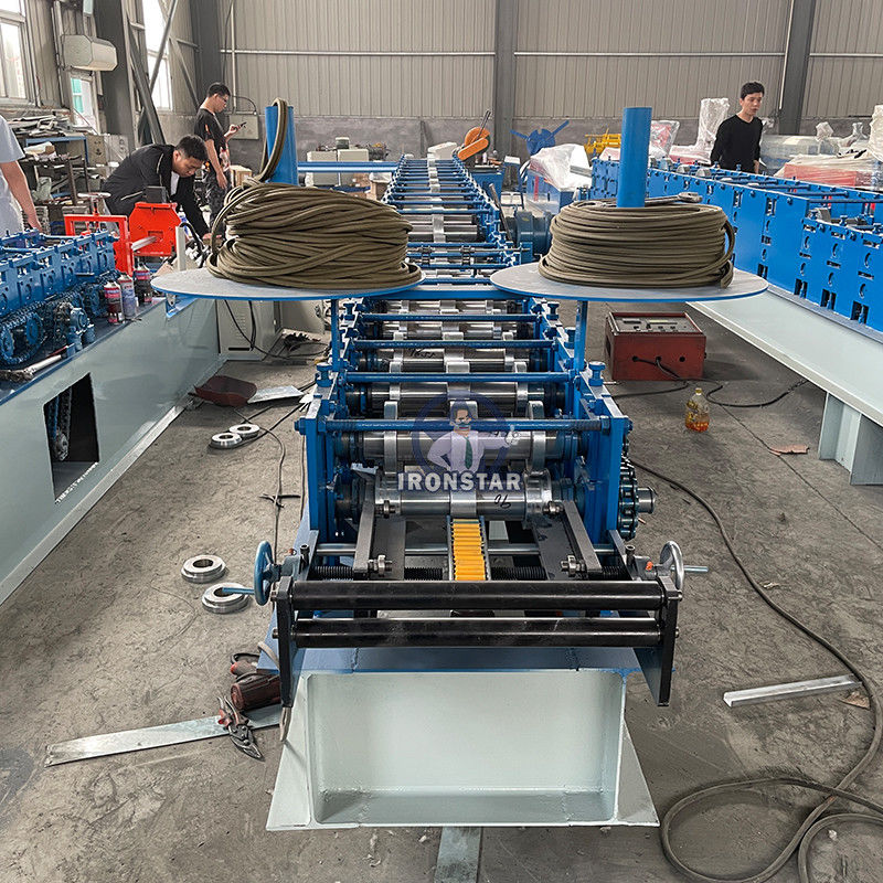 Customizable Roller Shutter Machine Guide Rail Roll Forming Machine PLC Control