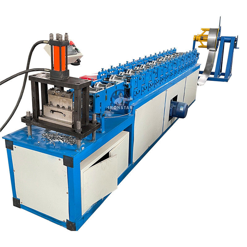 Customized Use In Garage Store And Factory 0.8-1.2mm Metal Sheet 70mm Rolling Shutter Roll Forming Machine For Qatar