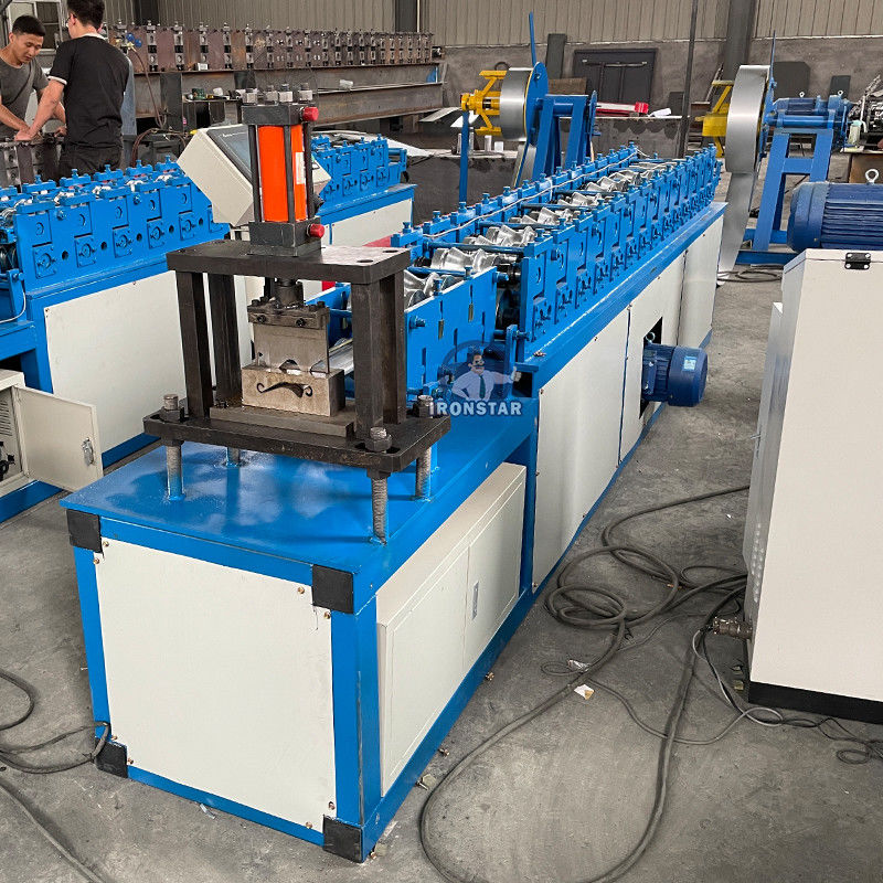 Customized Use In Garage Store And Factory 0.8-1.2mm Metal Rolling Shutter Slat Door Roll Forming Machine For Libya
