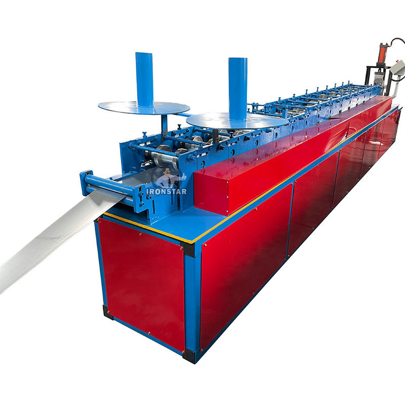 Customized 0.8-1.2mm Metal C Channel Side Guide Rail Roll Forming Machine For Garage Store & Factory