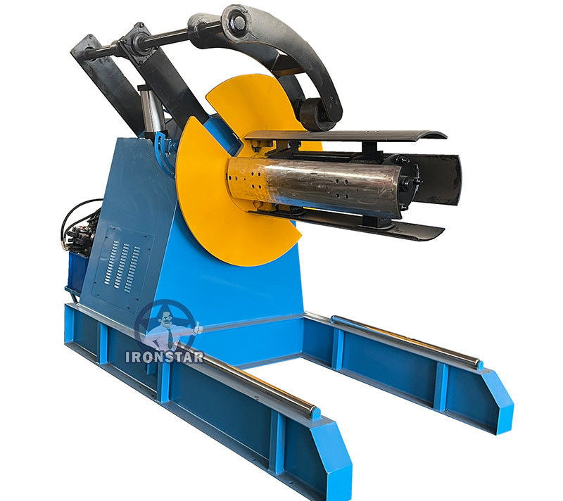 5T Automatic Vertical Decoiler Galvanized Steel Sheet Decoiling Machine