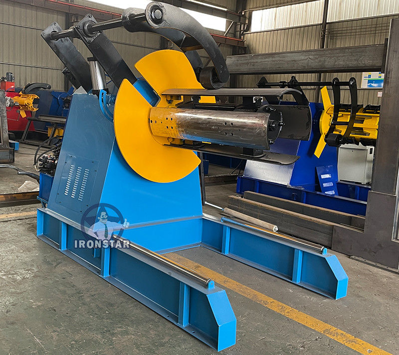 5T Automatic Vertical Decoiler Galvanized Steel Sheet Decoiling Machine
