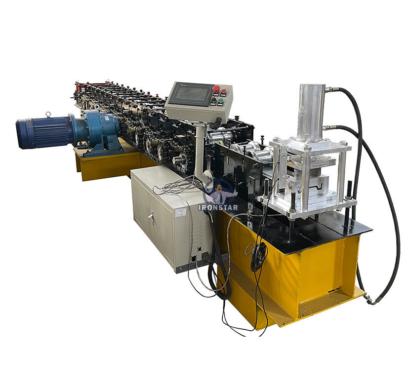 Customized 0.8-1.2mm Metal Sheet Roller Steel Bottom Strips Shutter Door Roll Forming Machine