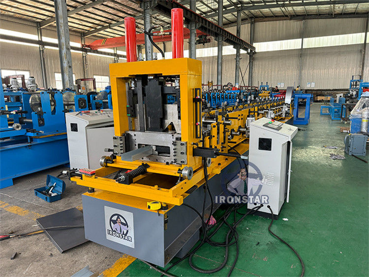 60-200mm automatic size changeable U purlin making machine for Kazakstan 80-300mm automatic size changeable U purlin