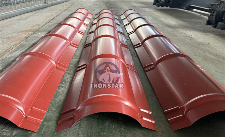 “312 Model Ridge Cap Roll Forming Machine Metal Roof Capping Profile Making Machine For Romania Roofing Construction”