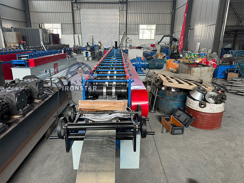 Guide rail roll forming machine machine in Brazil slide rail forming machine | shutter door track machine