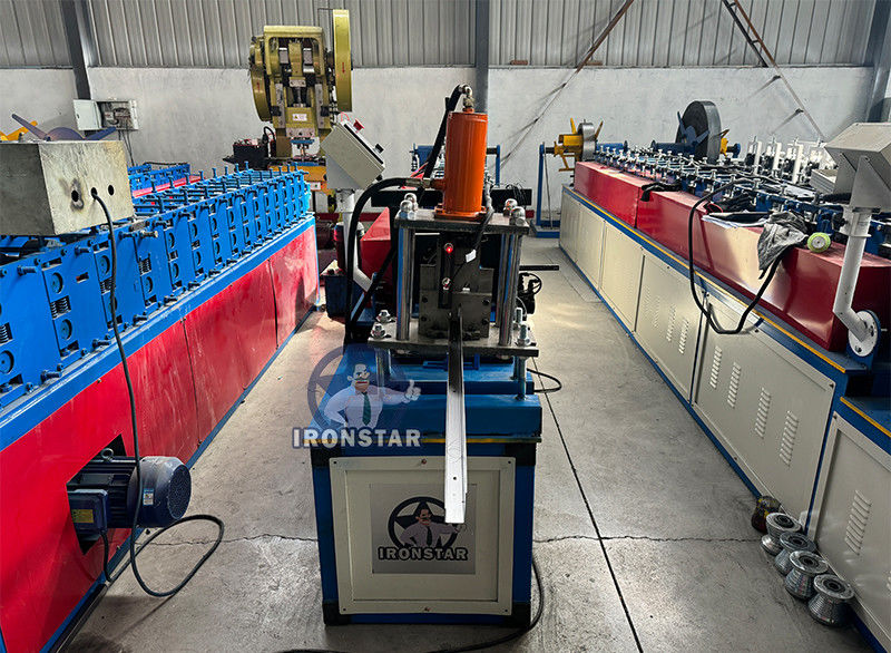J channel bracket roll forming machine for building in Korea Green house bracket machine Green house channel machine