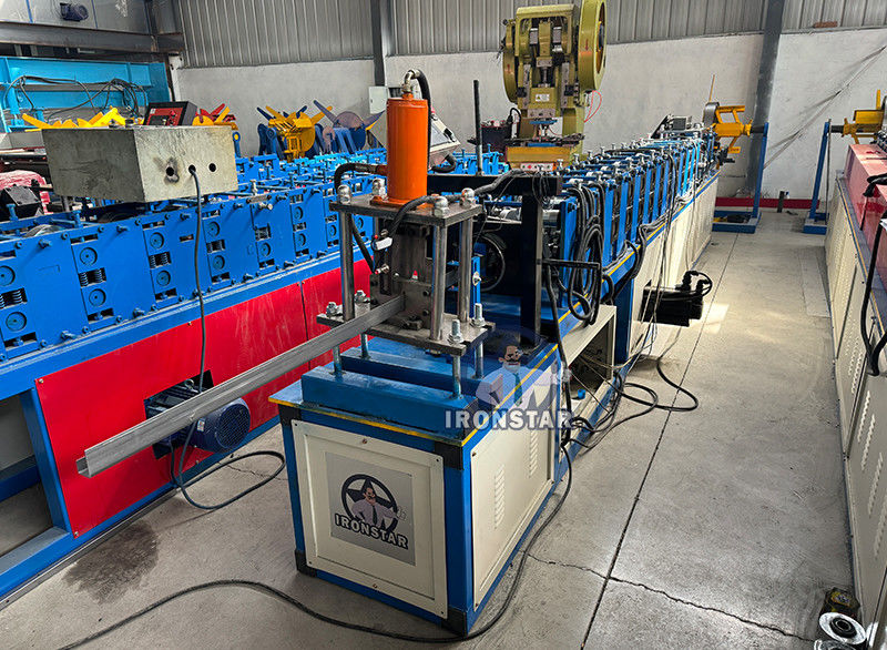 J channel bracket roll forming machine for building in Korea Green house bracket machine Green house channel machine
