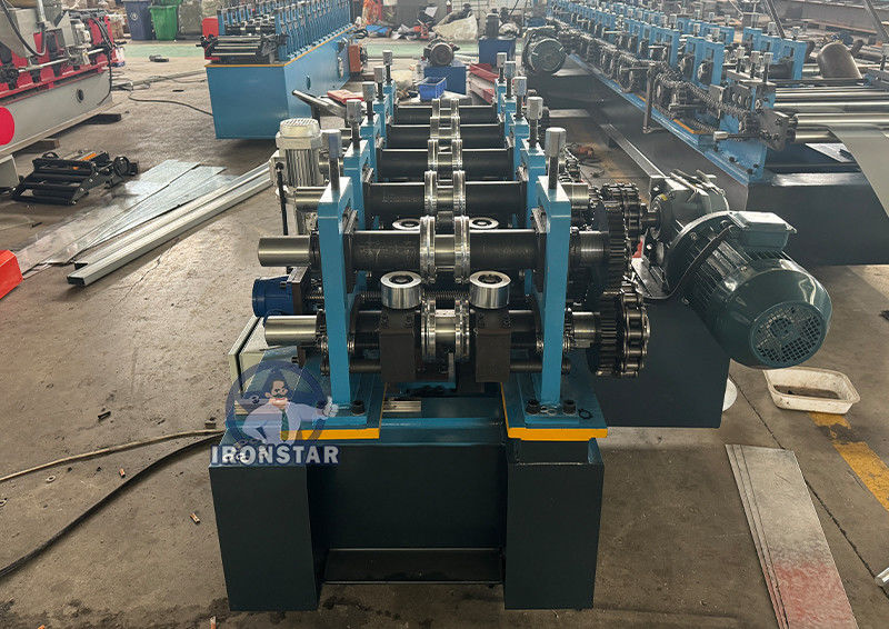 Upright rack C type pallet beam roll forming machine for India Automatic Goods sheft roll forming machine