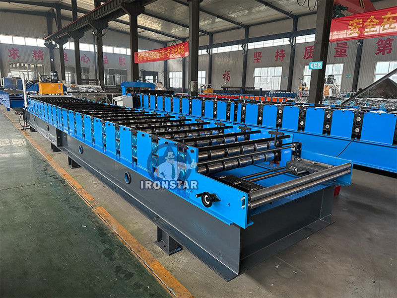 980 Trapezoidal roofing sheet roll forming machine for Brazil metal roof roll forming machine