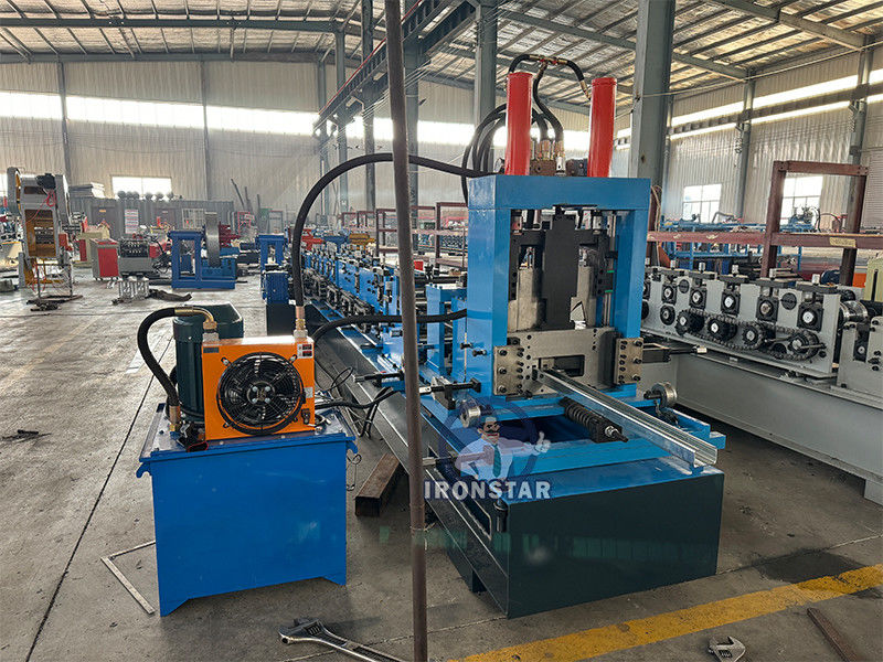 80-300mm automatic size changeable C purlin making machine CZ size interchangeable forming machine