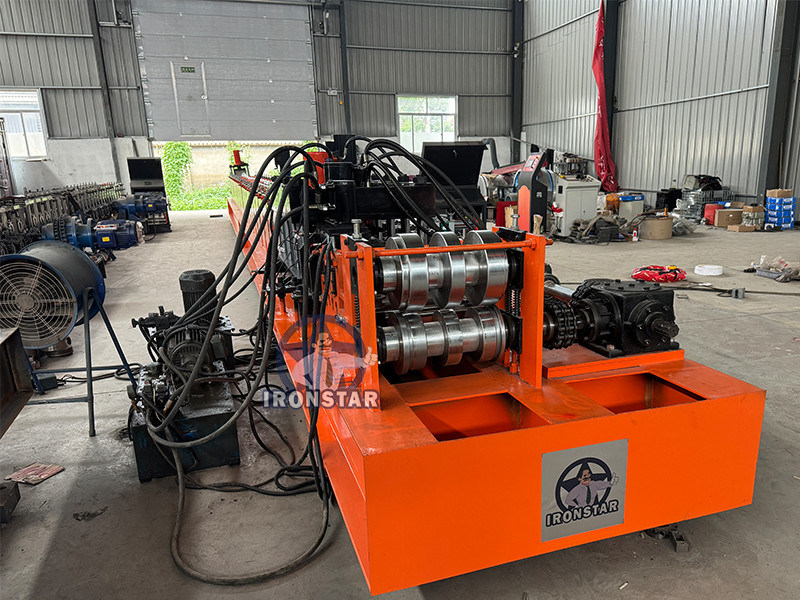 “Storage Rack Upright Post Roll Forming Machine Galvanized Steel Shelf Column Making Machine for Russia Full Automatic Storage Rack Upright Post Roll Forming Machine”