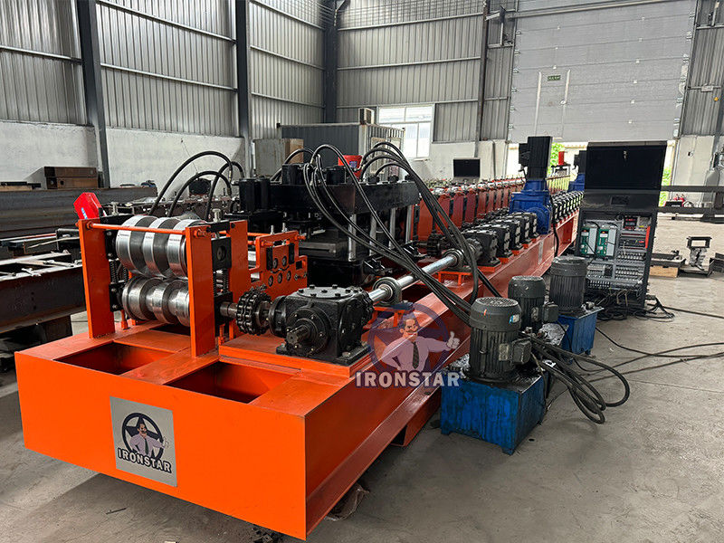 Storage Rack Upright Post Roll Forming Machine in Russia Raw material:Galvanized steel