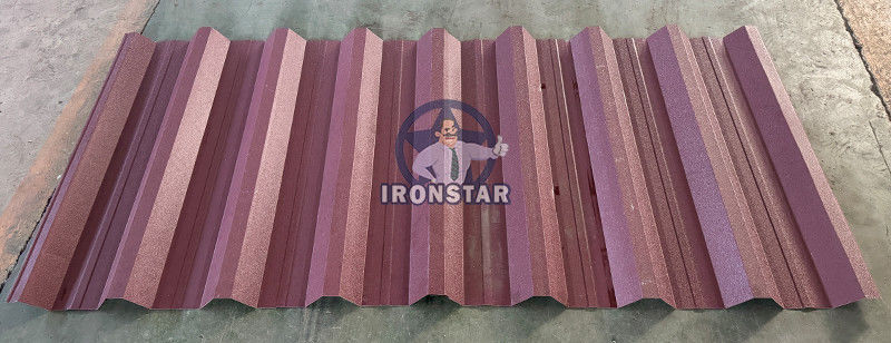 5 rib and 6 rib trapezoidal sheet double layer roll forming machine in Hungary