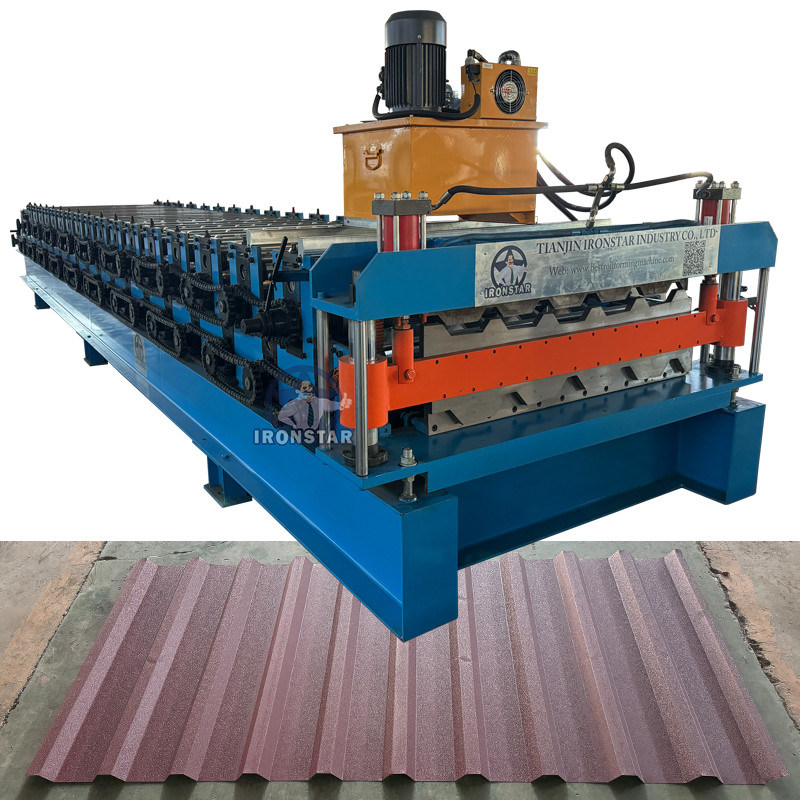 “Automatic PLC 5 Rib 6 Rib Trapezoidal Roof Sheet Double Layer Roll Forming Machine  Market High Precision 5 Rib 6 Rib Trapezoidal Sheet Double Layer Cold Roll Forming Machine Supplier in C”
