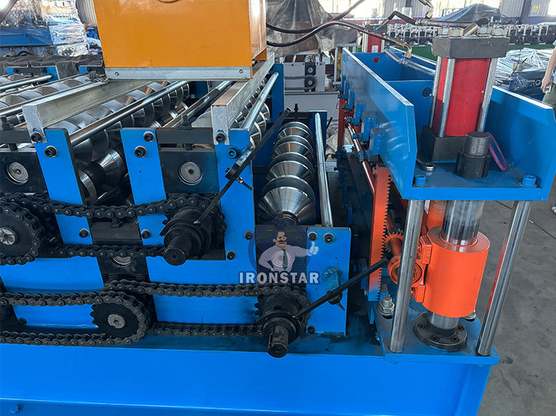 5 rib and 6 rib trapezoidal sheet double layer roll forming machine in Hungary