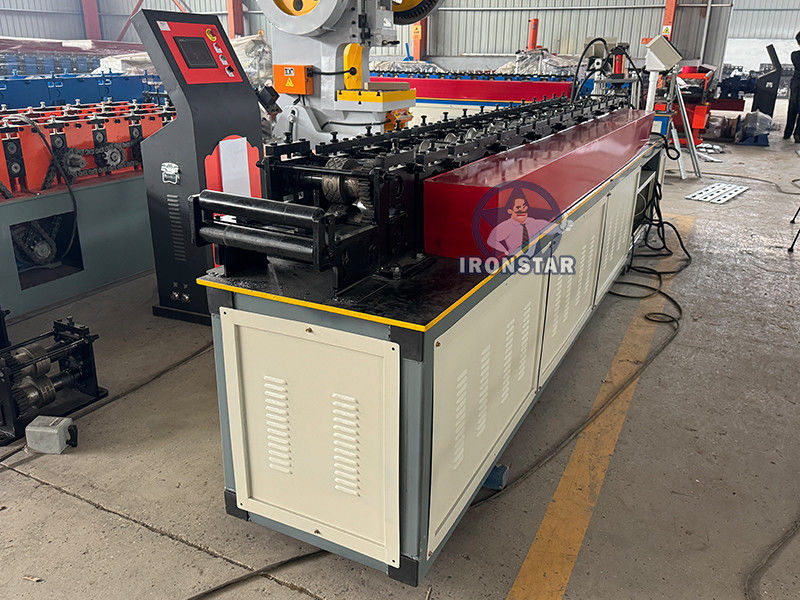 Perforated rolling shutter door roll forming line in Venezuela